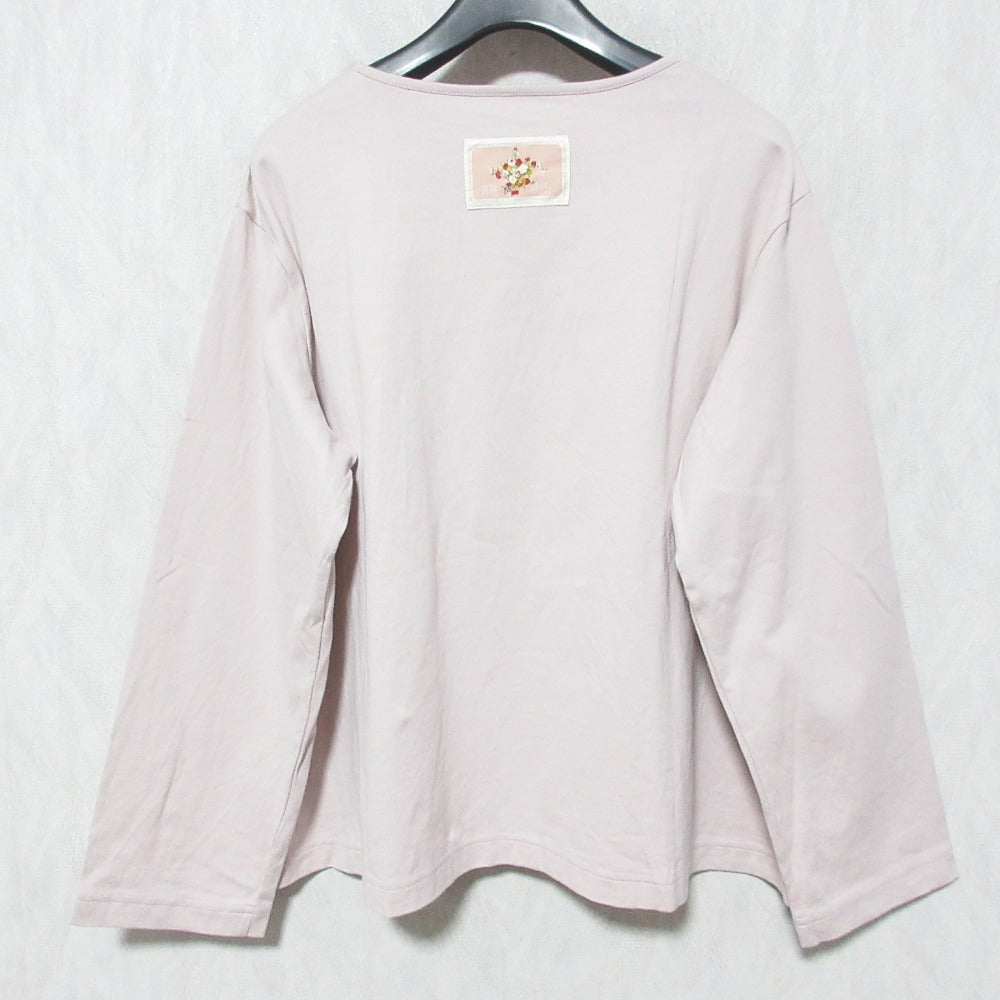 ピンクハウス スイートピー ロゴプリントロングスリーブTシャツ