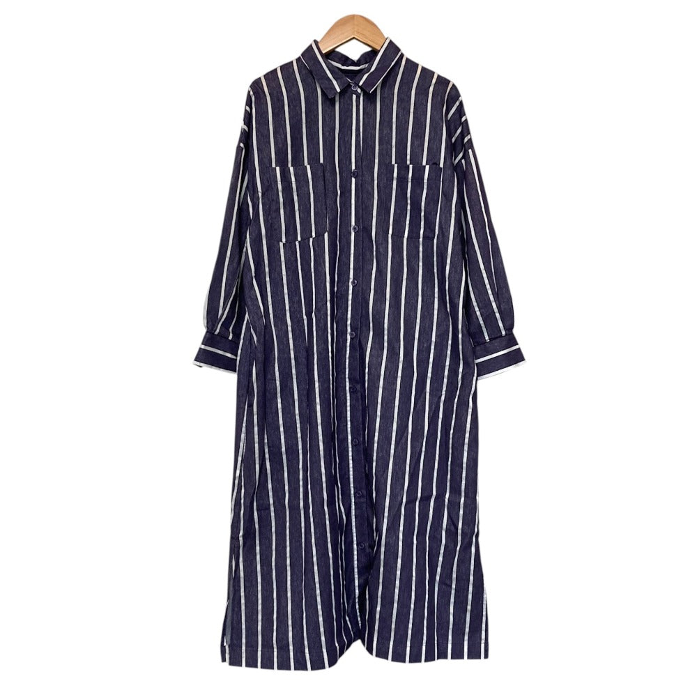 イアパピヨネ 長袖ロングシャツワンピース