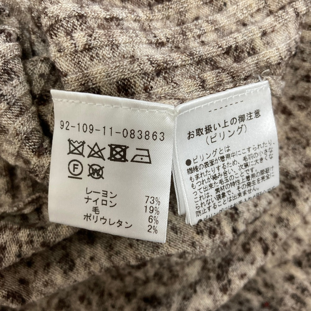 エストネーション リブニットハイネックロングワンピース