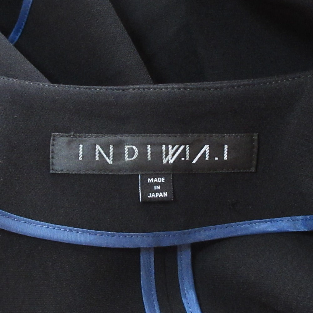 インディヴィ ノーカラーセットアップスーツ