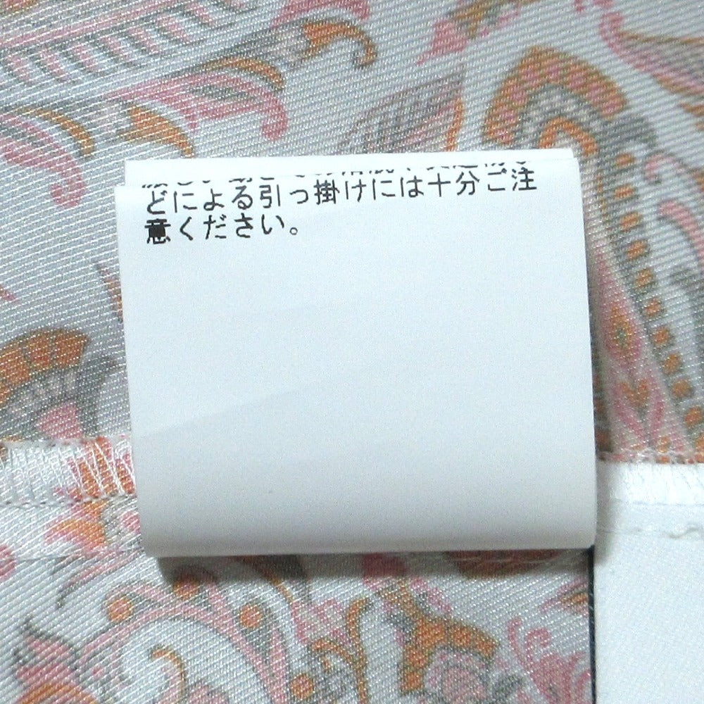 アナイ ペイズリースカーフプリント シルクブラウス