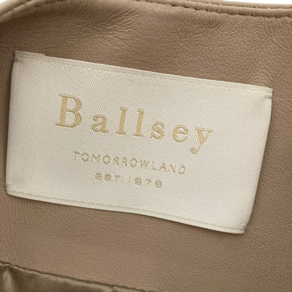 ボールジィ レザー ノーカラージャケット