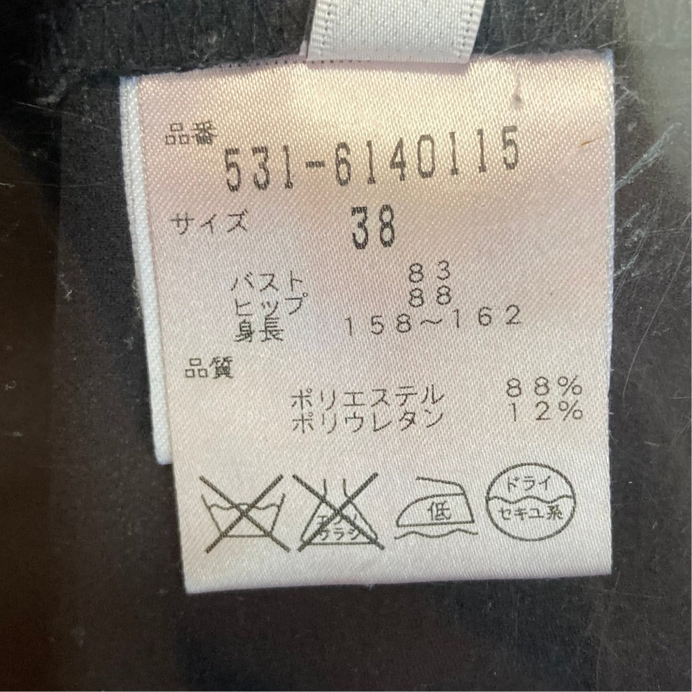 アドーア ストレッチフロントジップワンピース