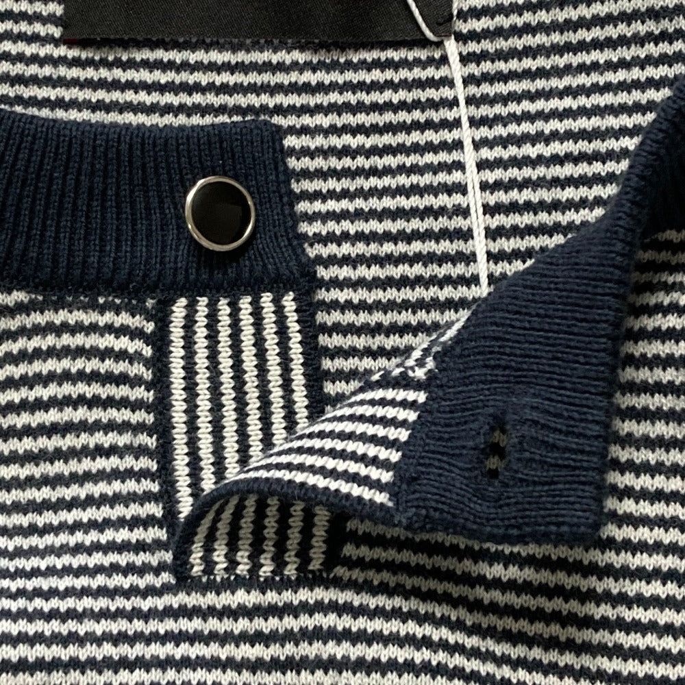 キャバン コットンカシミヤヘンリーネッククロップドプルオーバーニット