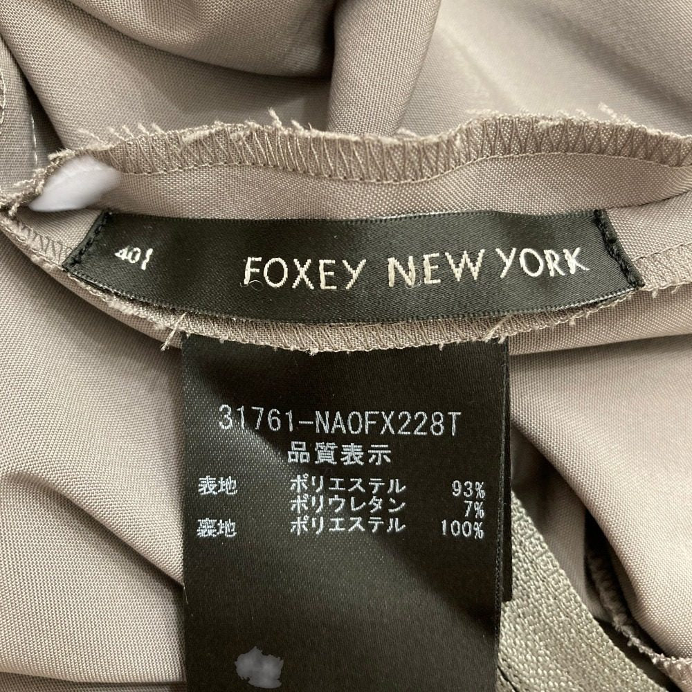 フォクシー ノースリーブプリーツワンピース