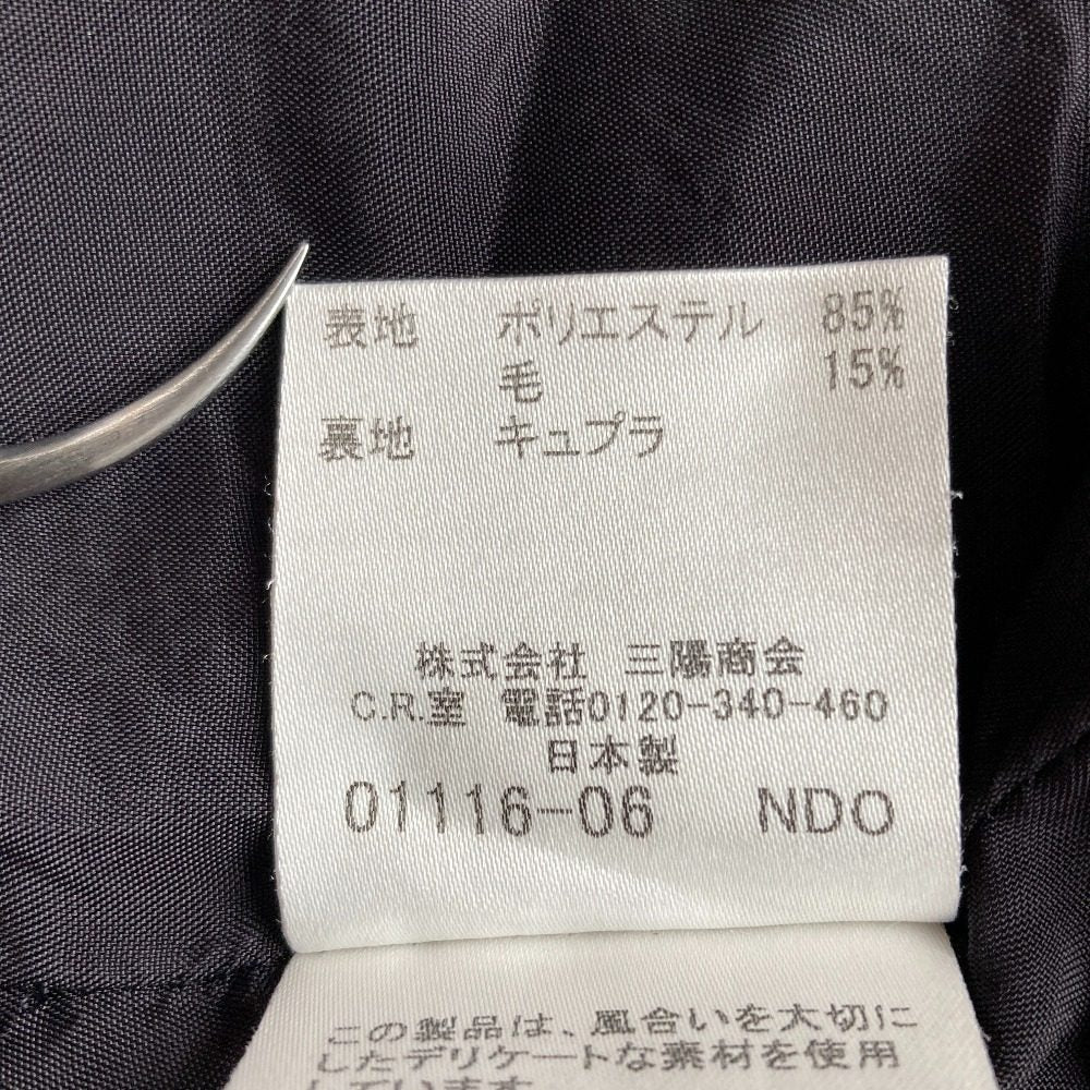 バーバリーロンドン レザープリーツスカート