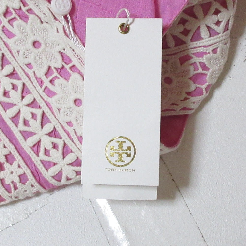 トリーバーチ RACHEL TUNIC レースコンビ コットンシャツ