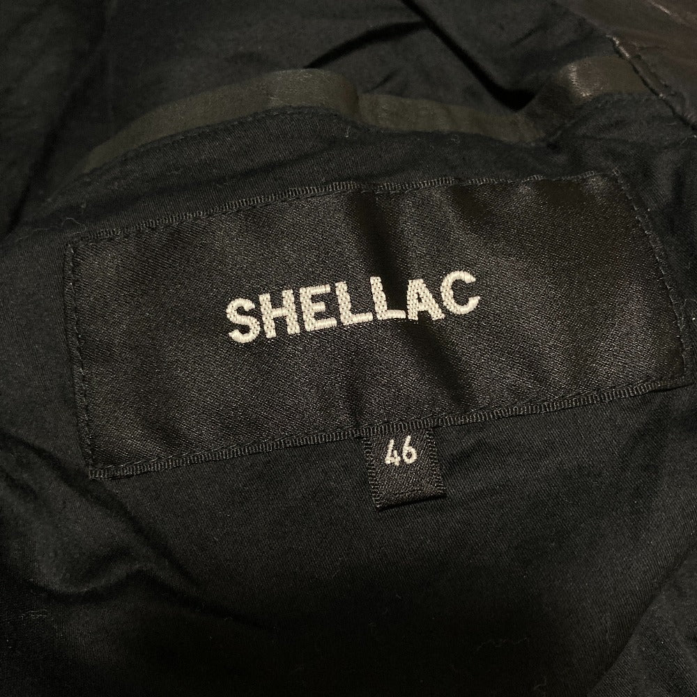 シェラック ウォッシャブルレザーライダースジャケット