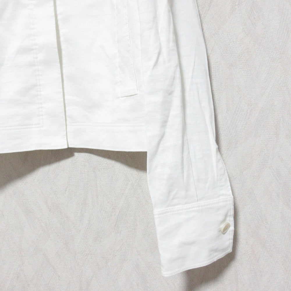 セオリー GOOD CRUNCH W CL CROP SHIRT JK リネンジャケット