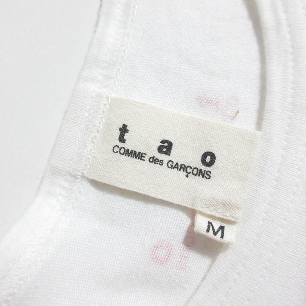 タオコムデギャルソン 薔薇プリントTシャツ
