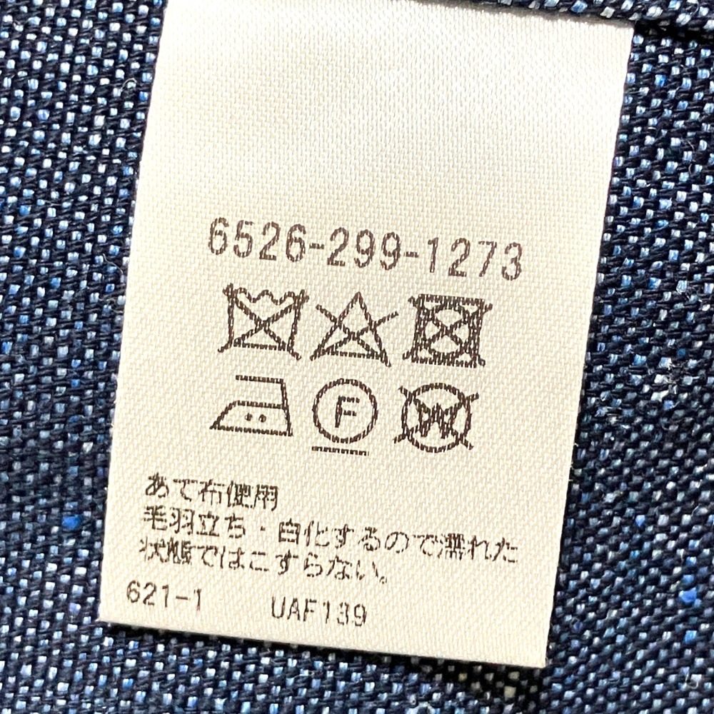 ドゥロワー コットンリネンデニムロングワンピース