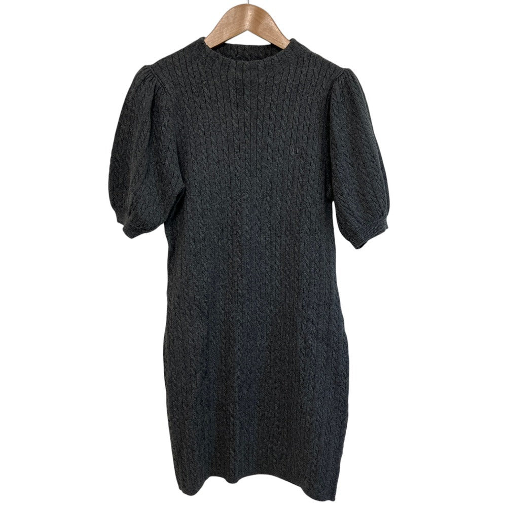 ハーリップトゥ Puff Sleeve Cable Knit ワンピース