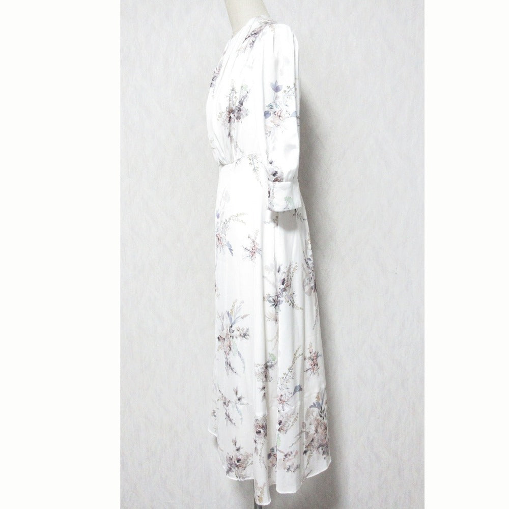 ハーリップトゥ French Bouquet Puff Sleeve ロングワンピース