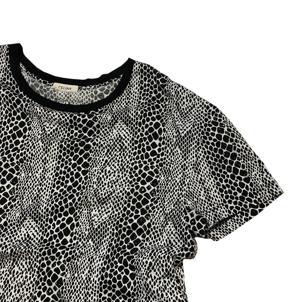 セリーヌ パイソンプリント コットン Tシャツ