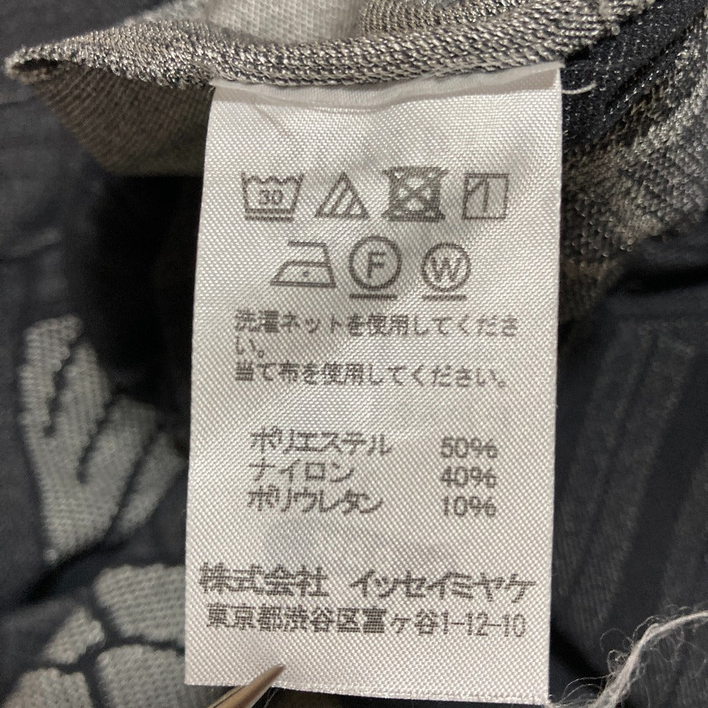 プリーツプリーズイッセイミヤケ フラワージャカードワイドパンツ
