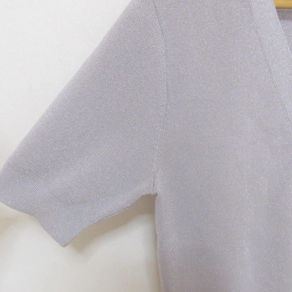 セオリーリュクス LUREX KNIT 2 MAKANA ラメニットカーディガン