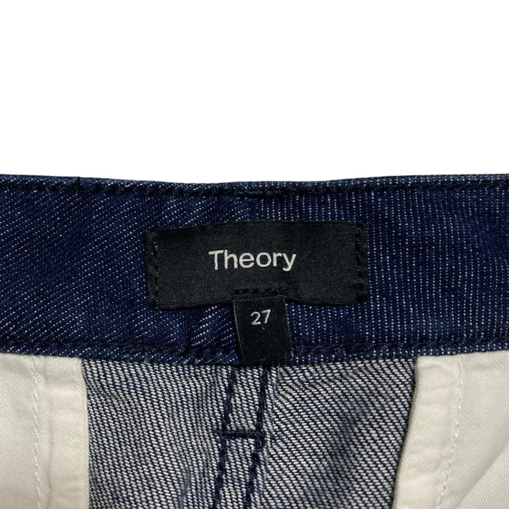 セオリー DRAPE DENIM WIDE ST TRSR D ワイドデニムパンツ