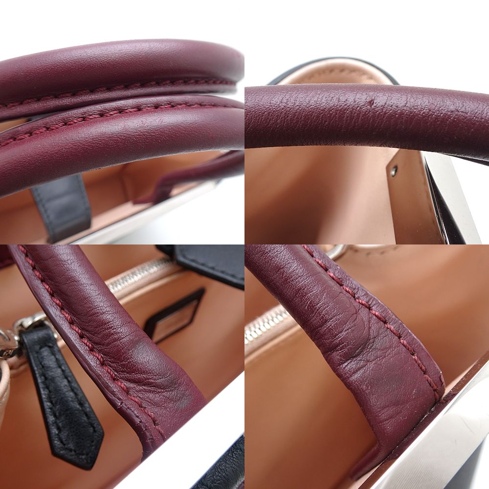フェンディ レザー プチ 2ジュール ハンドバッグ 8BH253