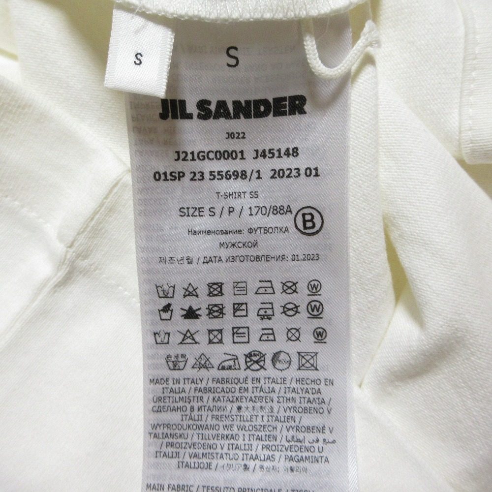 ジルサンダー コットン半袖Tシャツ