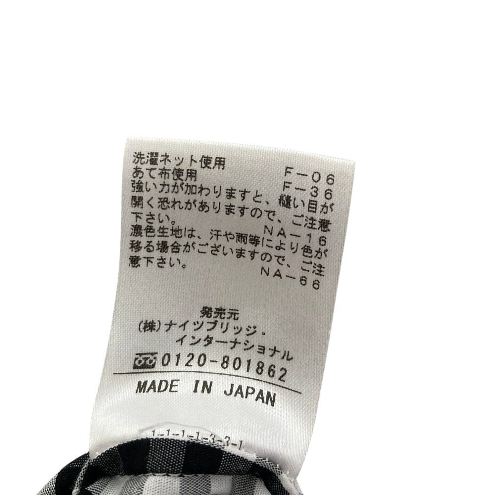 オールドイングランド ギンガムチェックノーカラーロングスリーブブラウス