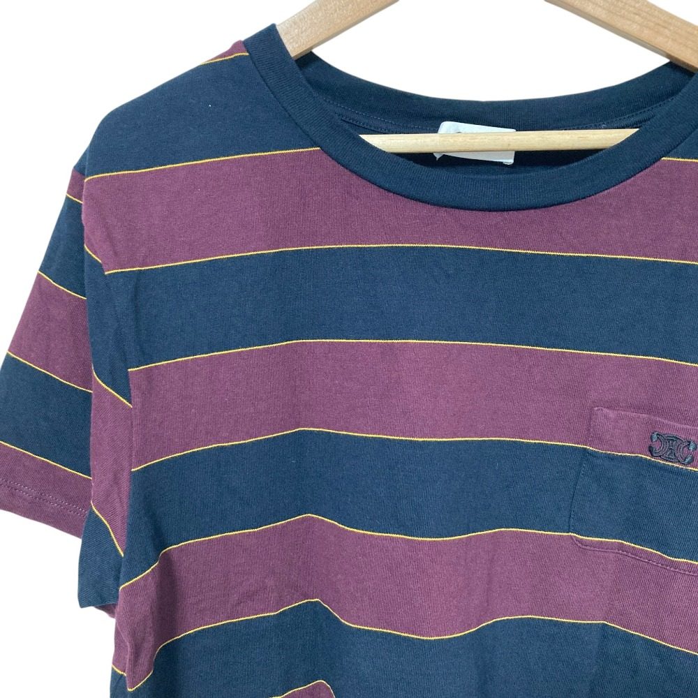 セリーヌ トリオンフ刺繍ボーダーTシャツ