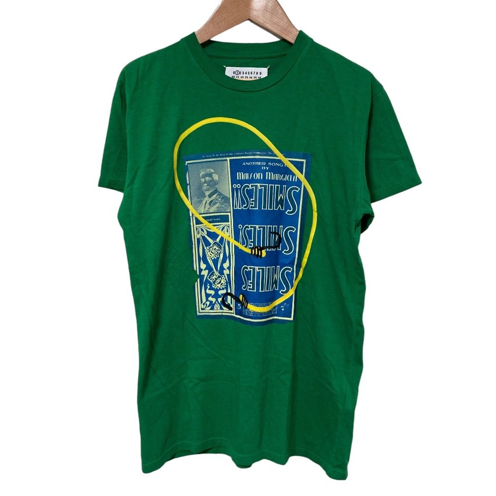 メゾンマルジェラ グラフィックプリントコットンTシャツ