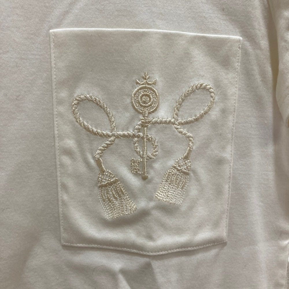 エルメス 刺繍ポケット コットンTシャツ