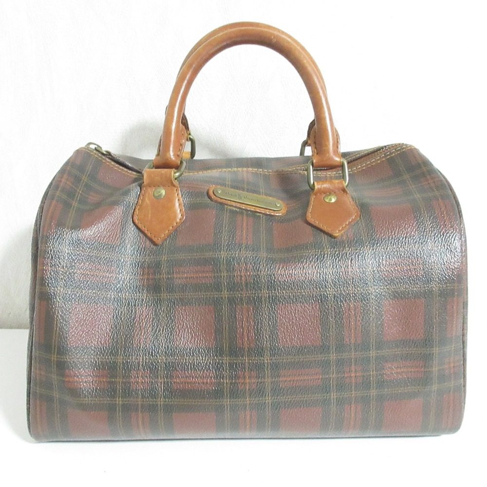 ポロラルフローレン チェック柄ミニボストンバッグ