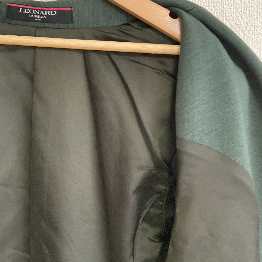 レオナールファッション ウールセットアップ