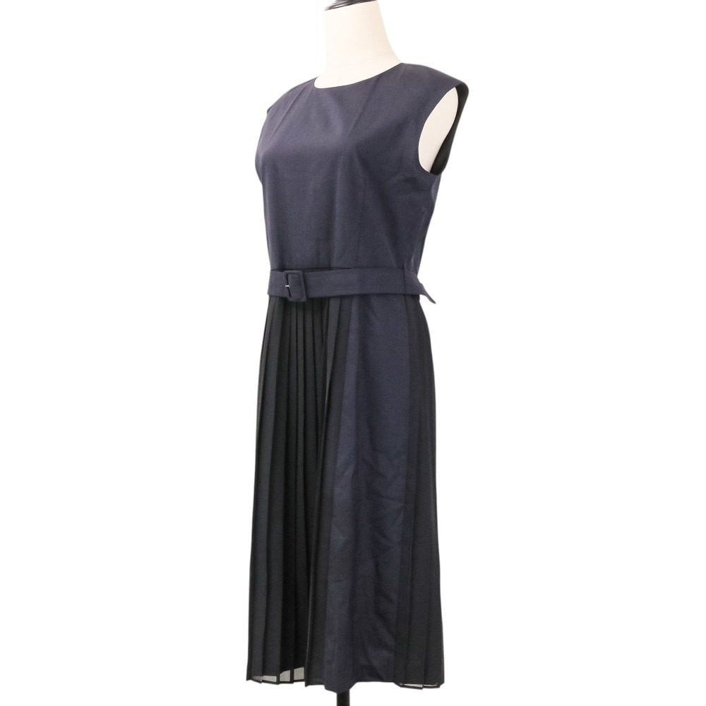 セオリーリュクス CRISP MELANGE SUIT NOLLI ノースリーブワンピース