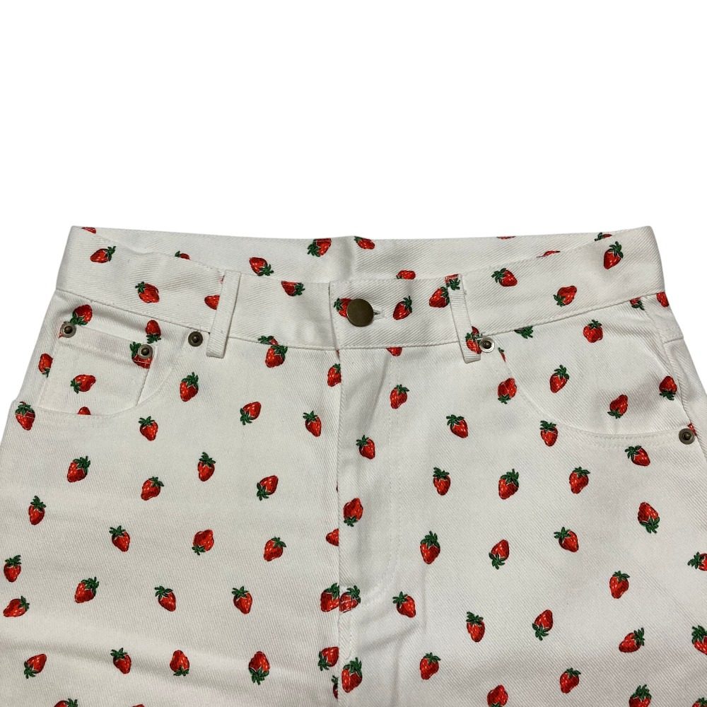 ポピートーキョー ストロベリーパターンワイドパンツ
