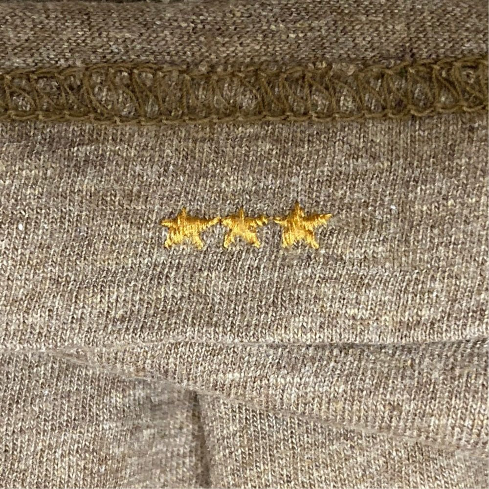 フォーティファイブアール ホリーグロゴプリント90845星コットンロングスリーブTシャツ