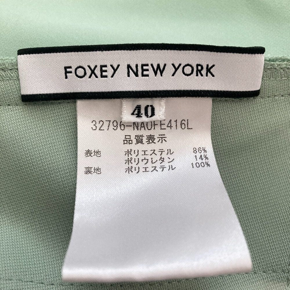 フォクシーニューヨーク ノースリーブワンピース