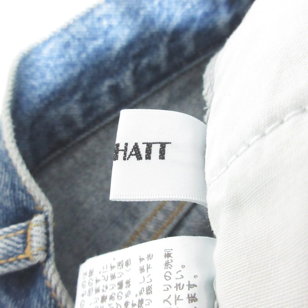 MACHATTハイウエストタックデニムジーンズ