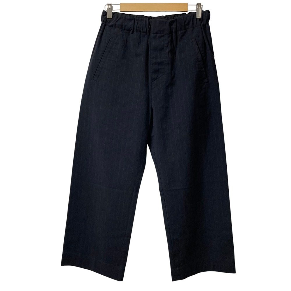 マーガレットハウエル CHALK STRIPE HOPSAC WOOL ワイドパンツ