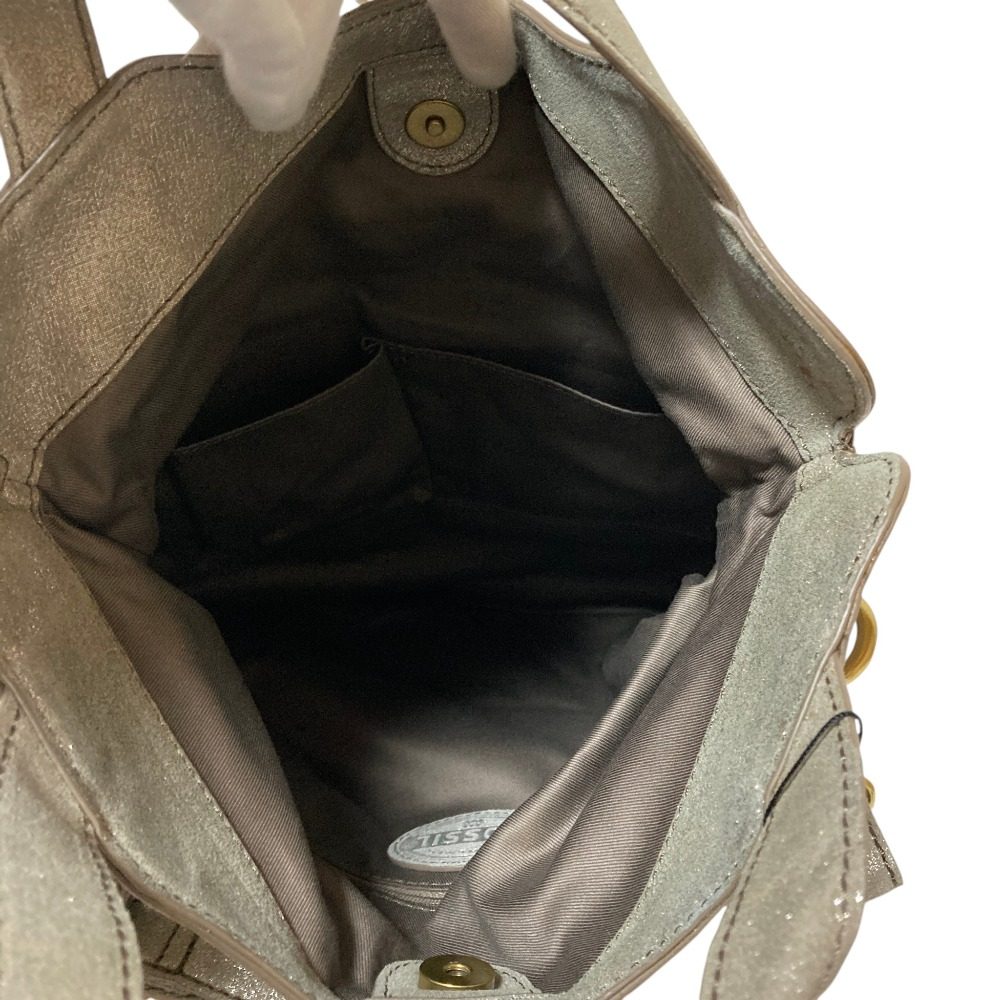 フォッシル Erin tote レザー2wayショルダーバッグ