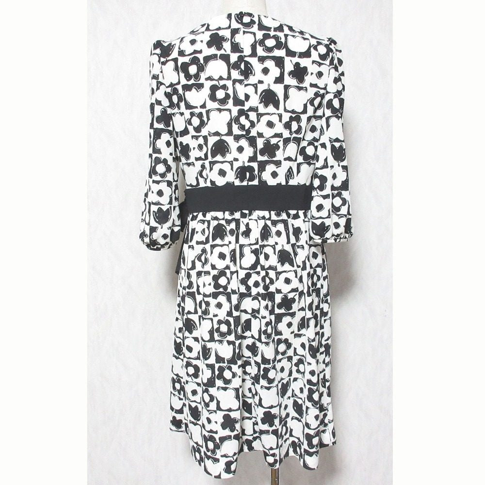エムズグレイシー フラワープリントカシュクールワンピース
