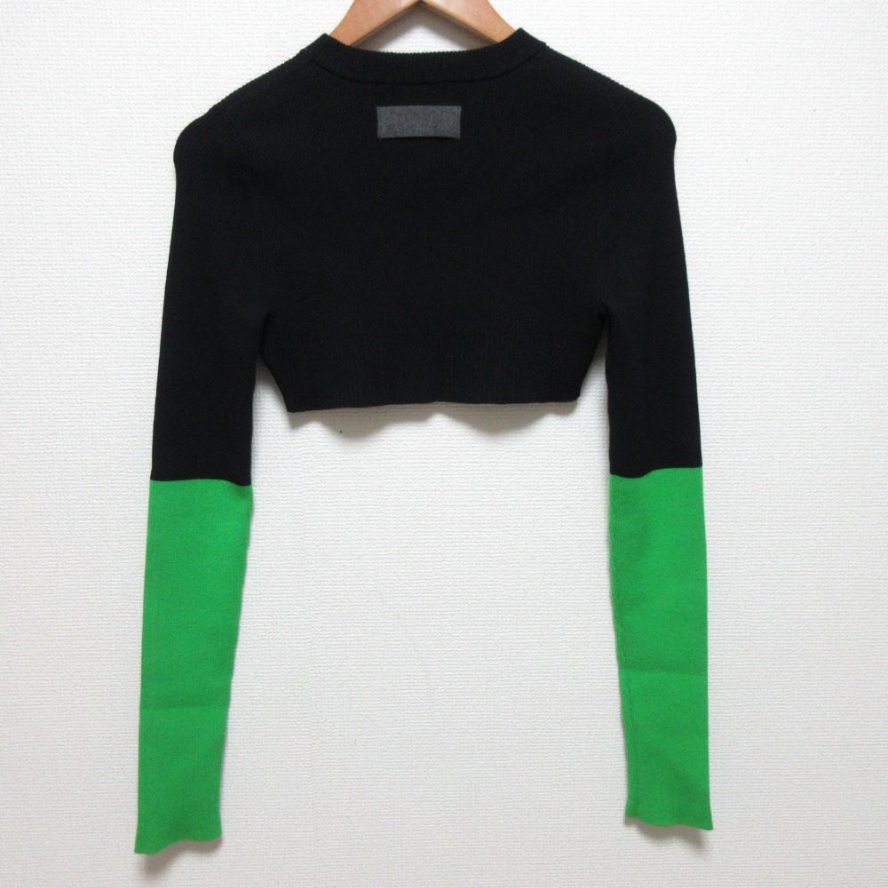 オーエムエムオー MICRO SHORT BLOCKING ニットセーター
