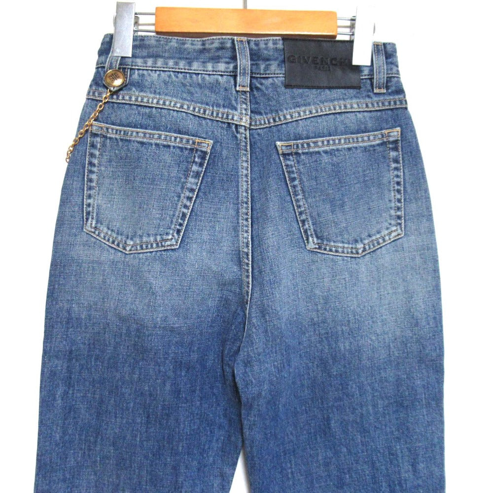 ジバンシィ Chain Detail Straight-leg Cropped Jeans デニムパンツ