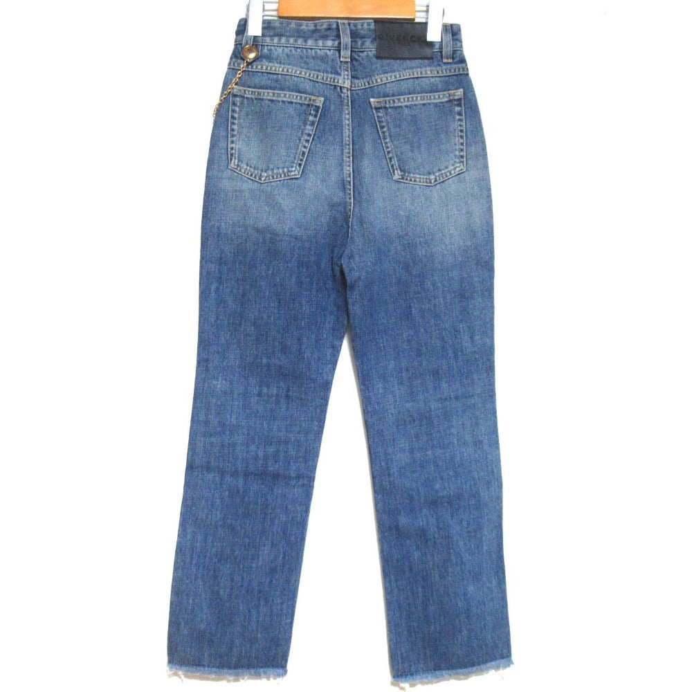 ジバンシィ Chain Detail Straight-leg Cropped Jeans デニムパンツ