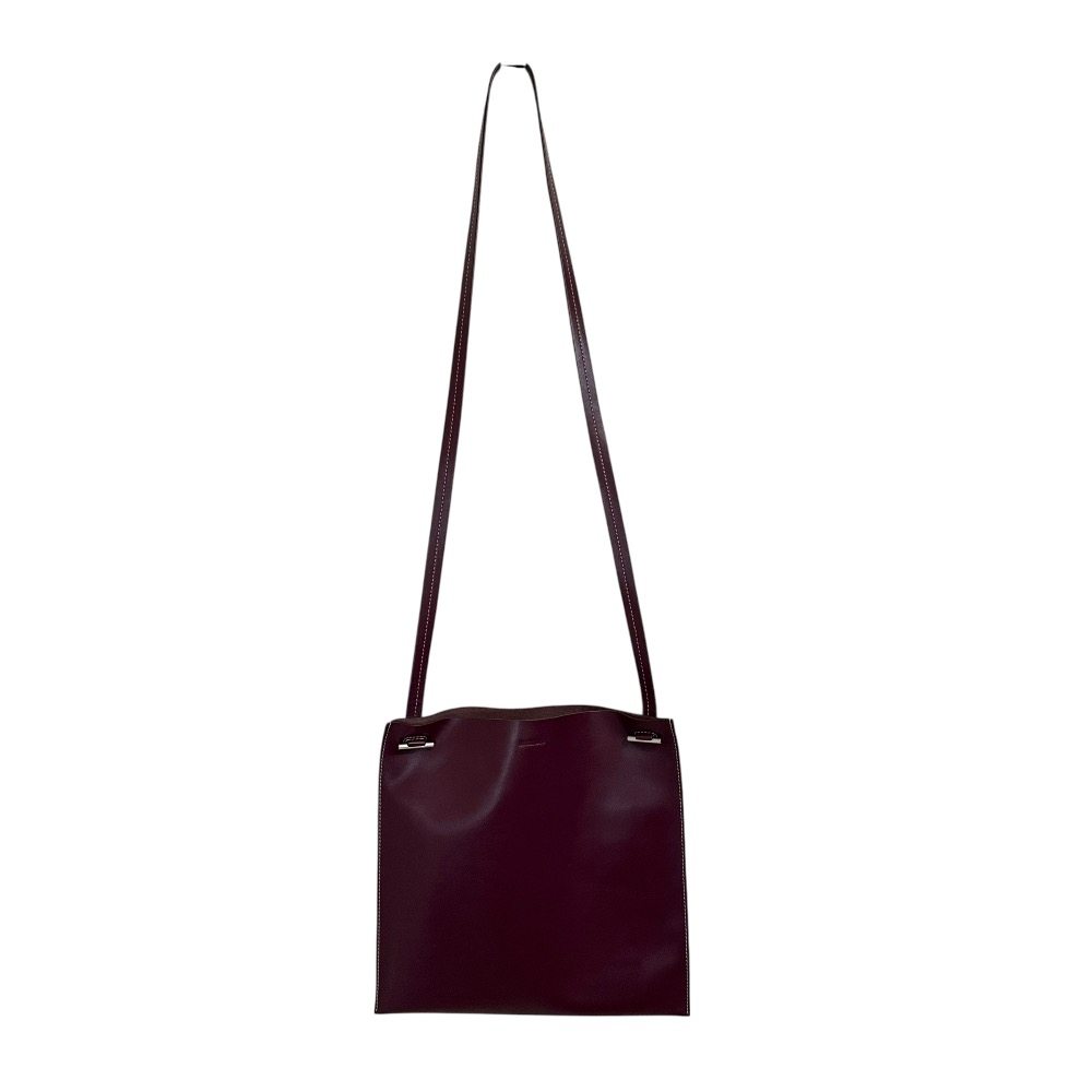 ジルサンダー FLAT POCKET カーフレザー ショルダーバッグ