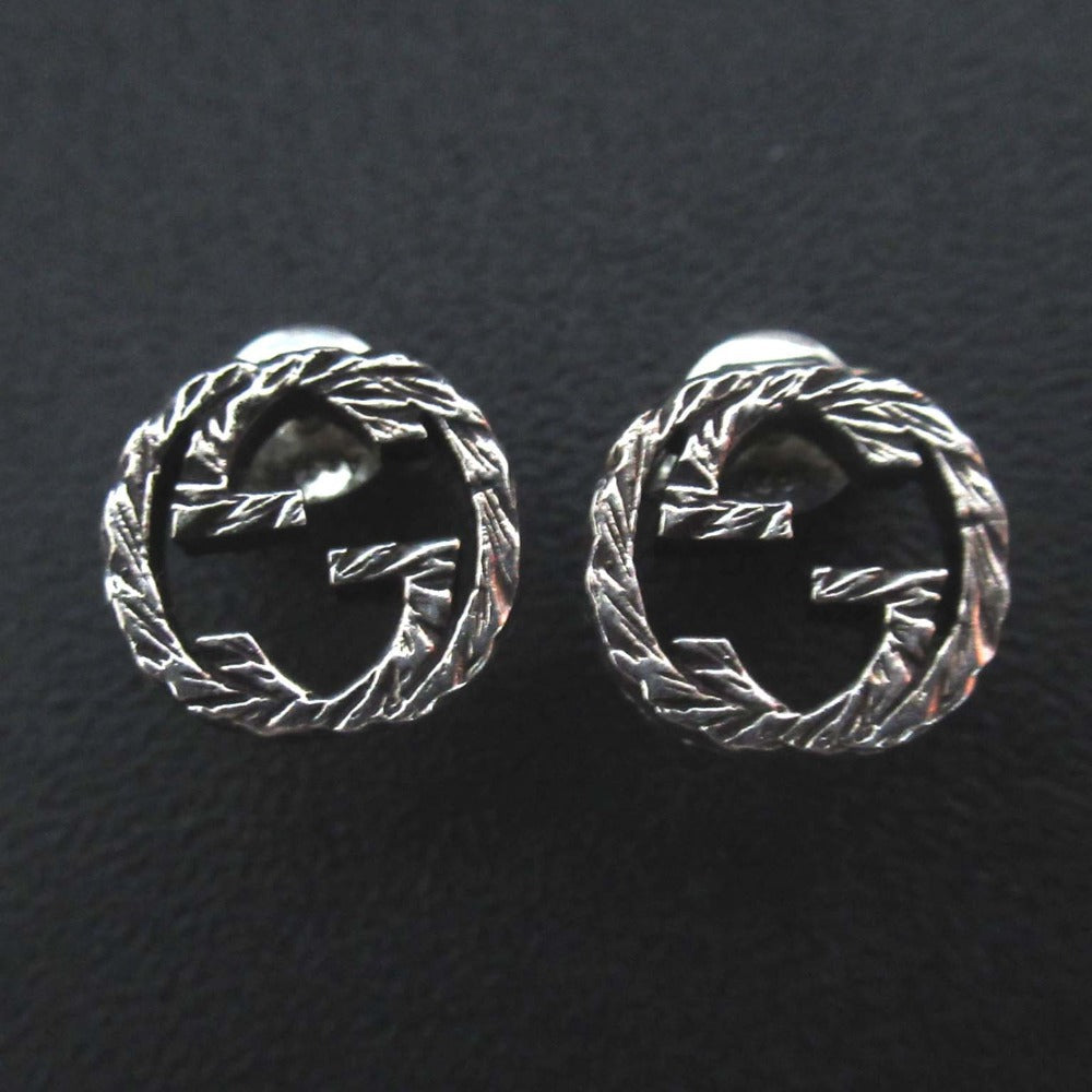 グッチ インターロッキング G Ag925 スタッド ピアス