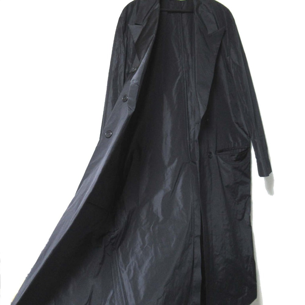 サンローラン パリ シルク ダブルブレスト チェスター コート