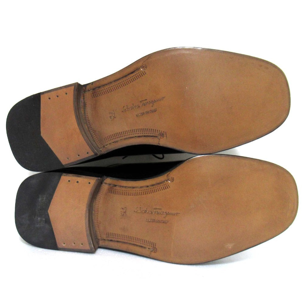 サルヴァトーレ フェラガモ レザー ドレス シューズ