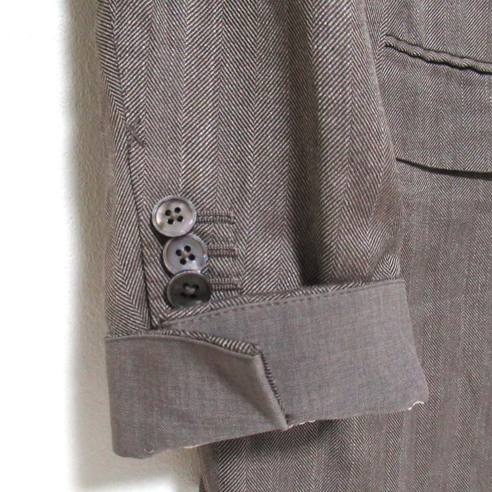 エルメネジルド ゼニア クチュール カシミヤ シルク ヘリンボーン ジャケット