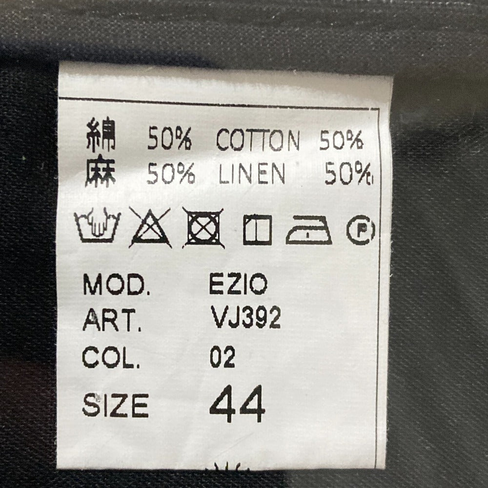 ジャンネット ピンストライプ コットンリネン スラックス