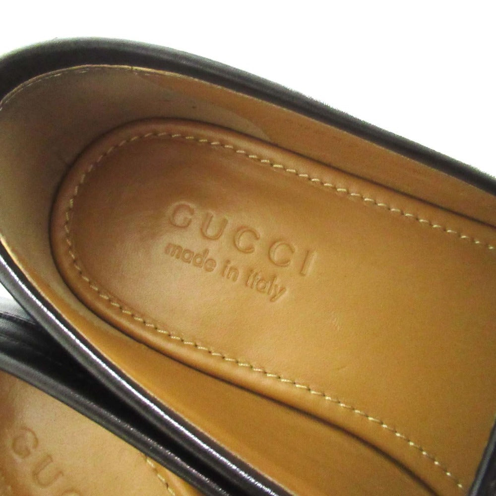 グッチ ジョルダーン レザー ローファー ドレス シューズ
