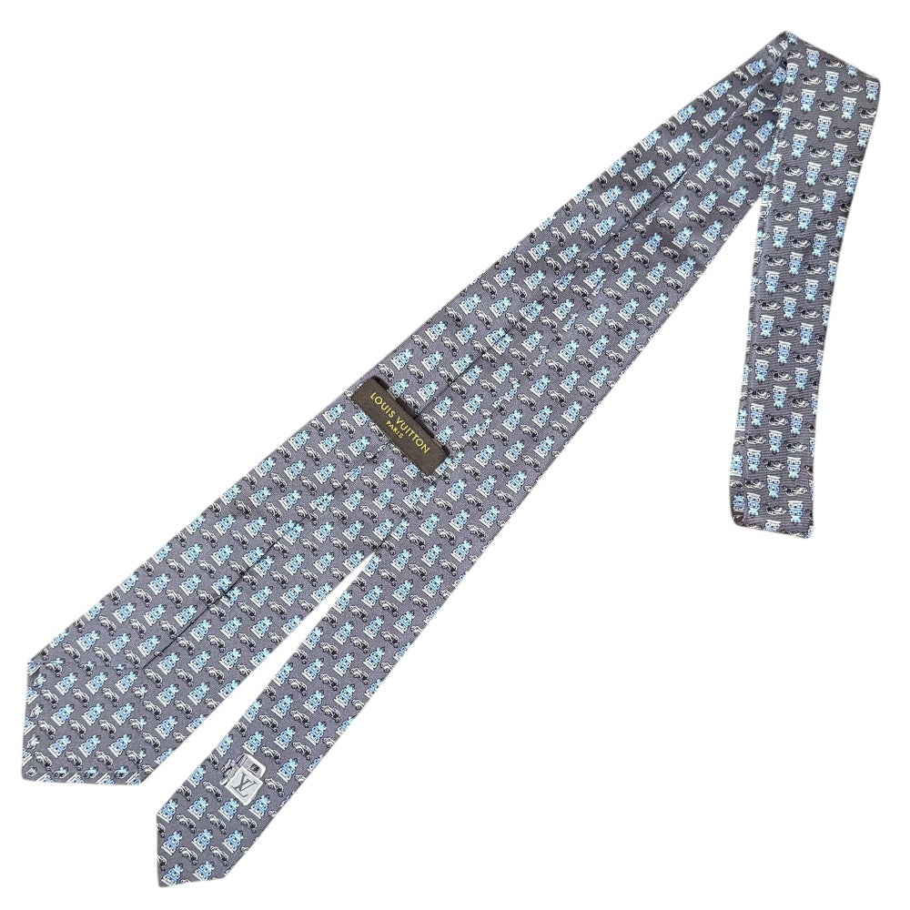 ルイ・ヴィトン マイクロ パターン シルク タイ