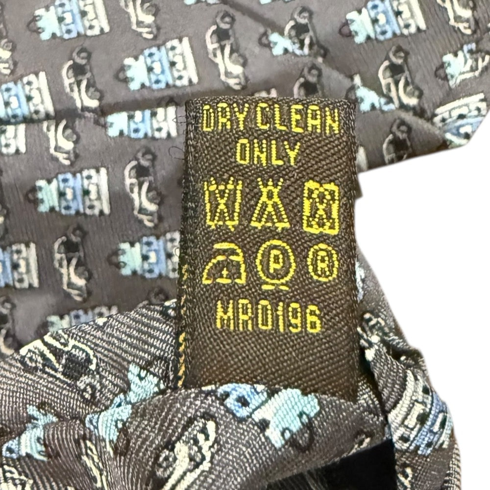 ルイ・ヴィトン マイクロ パターン シルク タイ