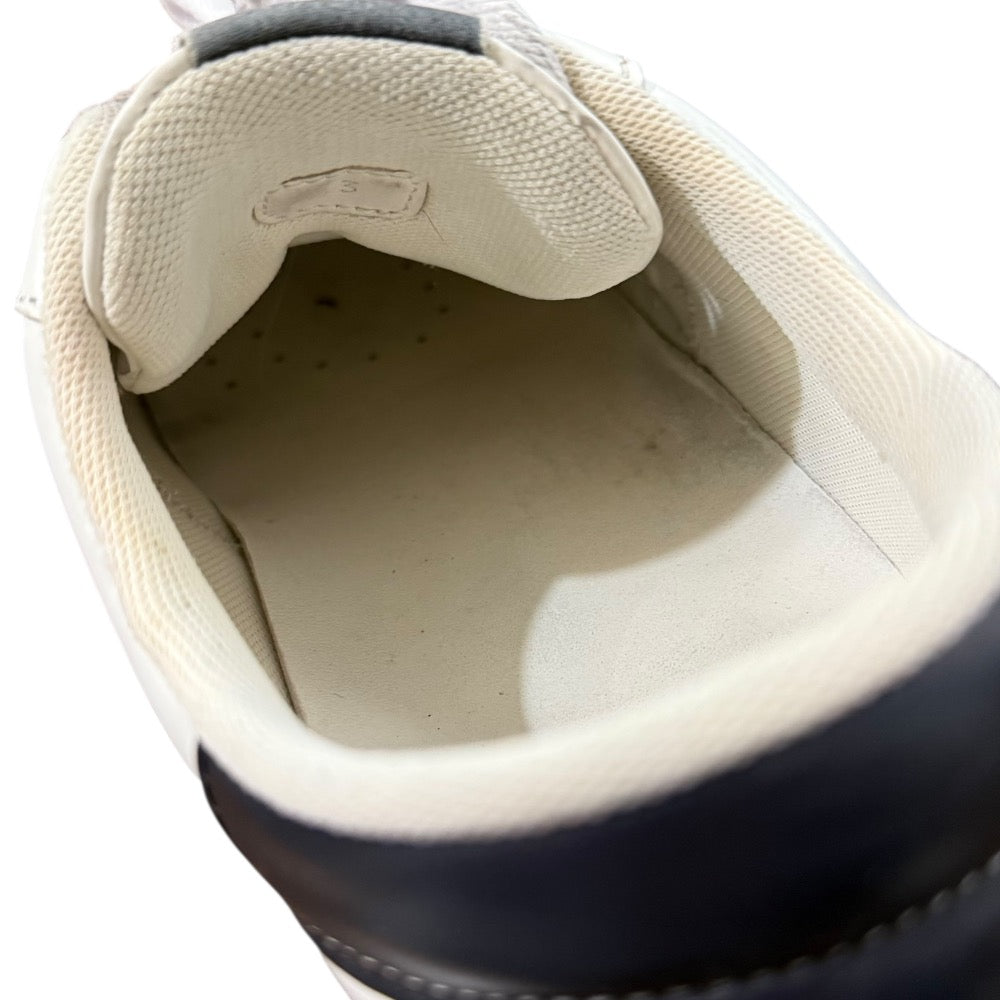 モンクレール トリコロール ライン レザー スニーカー